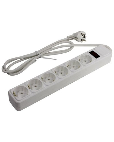 SP6W-118. Сетевой фильтр 6 розеток, 1.8м, белый. 5bites в Омске