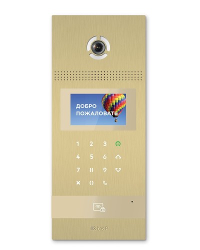 AA-12FB GOLD. Вызывная панель подъездного IP-домофона. BAS-IP в Омске