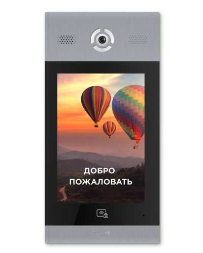 AA-14FB SILVER. Вызывная панель подъездного IP-домофона. BAS-IP в Омске
