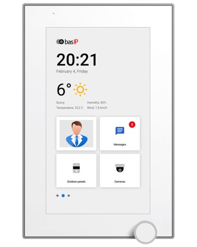 AZ-07L WHITE. Монитор IP-видеодомофона цветной. BAS-IP в Омске