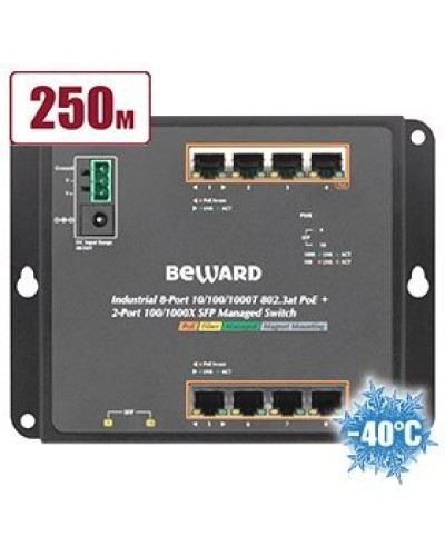 STWP-0802HP. Коммутатор 8-портовый. Beward в Омске