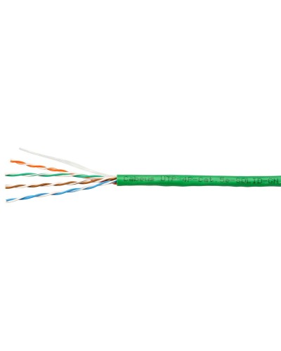 UTP-4P-Cat.5e-SOLID-GN-100 (7250c-5). Кабель «витая пара» (LAN) для структурированных систем связи. CABEUS в Омске