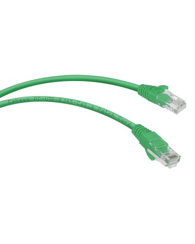PC-UTP-RJ45-Cat.6-0.3m-GN (8682c), зелёный. Патч-корд медный. CABEUS в Омске