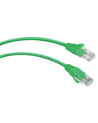 PC-UTP-RJ45-Cat.5e-2m-GN (7455c), зелёный. Патч-корд медный. CABEUS в Омске