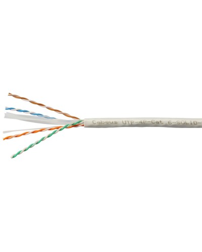 UTP-4P-Cat.6-SOLID-LSZH-WH (11871c-5). Кабель «витая пара» (LAN) для структурированных систем связи. CABEUS в Омске