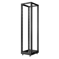 RA-37U-1000-BK (10159c). Открытая стойка 19, 37U, двухрамная, усиленная, цвет черный. CABEUS