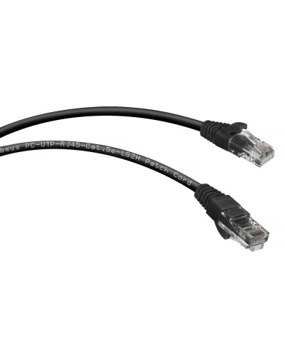PC-UTP-RJ45-Cat.5e-2m-BK-LSZH (9539c), чёрный. Патч-корд медный. CABEUS в Омске