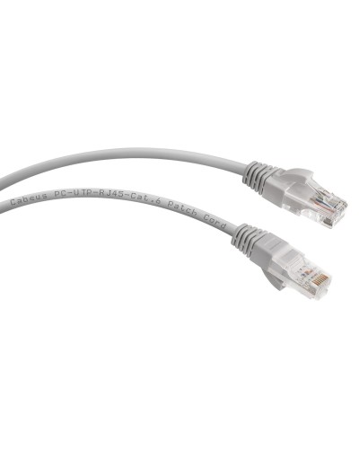 PC-UTP-RJ45-Cat.6-0.3m (7272c), серый. Патч-корд медный. CABEUS в Омске