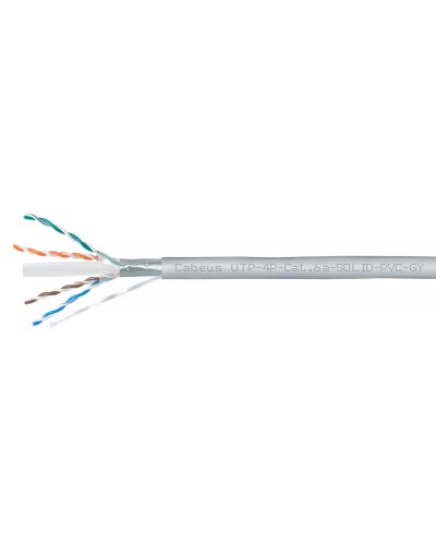 UTP-4P-Cat.6a-SOLID-PVC-GY (11373c). Кабель «витая пара» (LAN) для структурированных систем связи. CABEUS в Омске