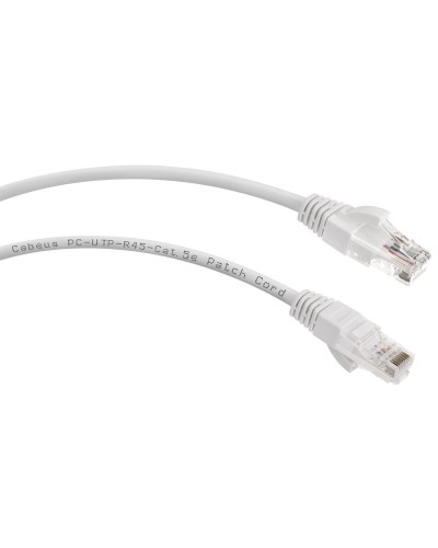 PC-UTP-RJ45-Cat.5e-0.15m-WH (8991c), белый. Патч-корд медный. CABEUS в Омске