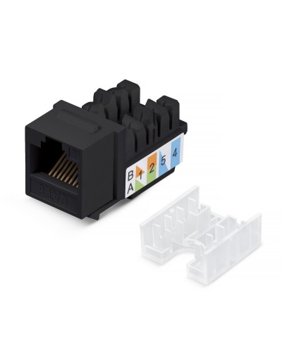 KJ-RJ45-Cat.6-90-SW-BK (10102c). Вставка Keystone Jack RJ-48. CABEUS в Омске