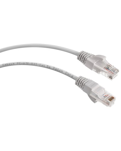 PC-UTP-RJ45-Cat.5e-1.5m (7212c), серый. Патч-корд медный. CABEUS в Омске