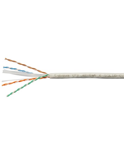 UTP-4P-Cat.6-SOLID-LSLTx-GY (11143c). Кабель «витая пара» (LAN) для структурированных систем связи. CABEUS в Омске