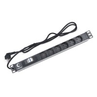 PDU-6P-B-2EU (7292c). Блок розеток 19. CABEUS