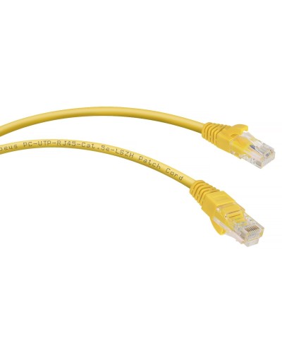 PC-UTP-RJ45-Cat.5e-5m-YL-LSZH (9501c), желтый. Патч-корд медный. CABEUS в Омске