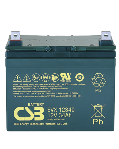 CSB EVX 12340. Аккумулятор герметичный свинцово-кислотный. CSB в Омске