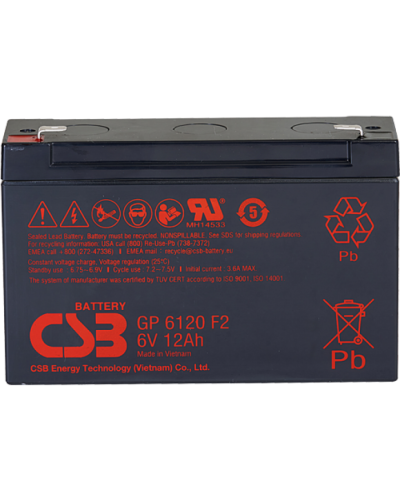 CSB GP 6120. Аккумулятор герметичный свинцово-кислотный. CSB в Омске