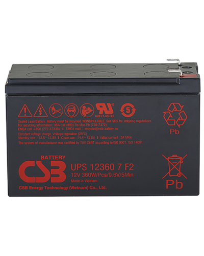 CSB UPS 123607. Аккумулятор герметичный свинцово-кислотный. CSB в Омске