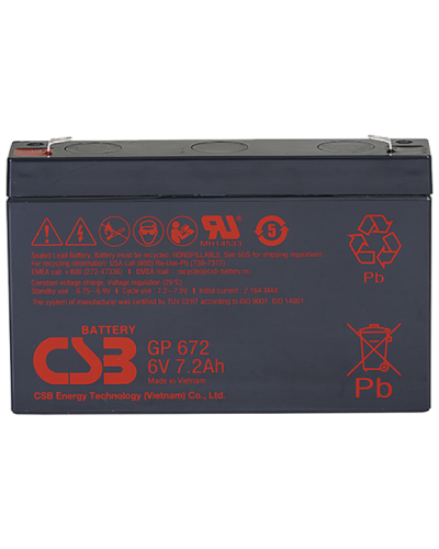 CSB GP 672. Аккумулятор герметичный свинцово-кислотный. CSB в Омске