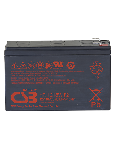 CSB HR 1218W. Аккумулятор герметичный свинцово-кислотный. CSB в Омске