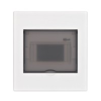 Корпус ЩРН-П 6 модулей IP41 навесной прозрачная дверь (31061DEK). Корпус пластиковый. DEKraft
