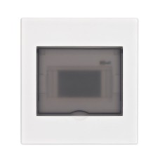Корпус ЩРН-П 6 модулей IP41 навесной прозрачная дверь (31061DEK). Корпус пластиковый. DEKraft
