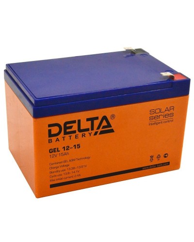 Delta GEL 12-15. Аккумулятор герметичный свинцово-кислотный. Delta в Омске