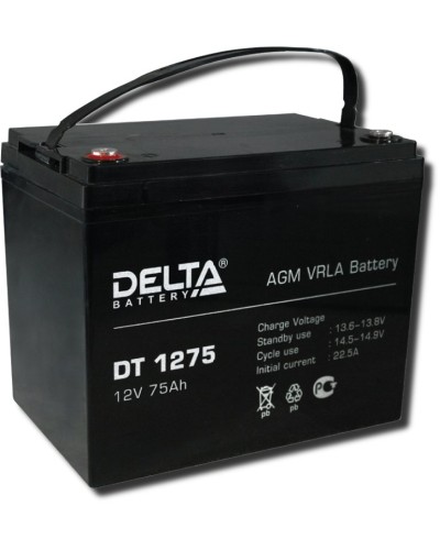 Delta DT 1275. Аккумулятор герметичный свинцово-кислотный. Delta в Омске