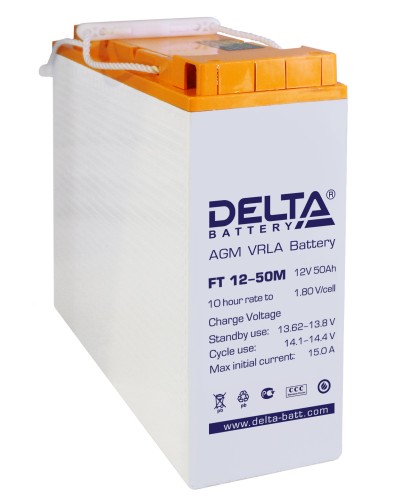 Delta FT 12-50 M. Аккумулятор герметичный свинцово-кислотный. Delta в Омске