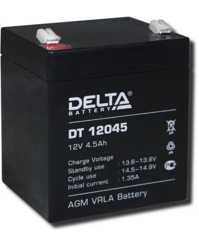 Delta DT 12045. Аккумулятор герметичный свинцово-кислотный. Delta в Омске