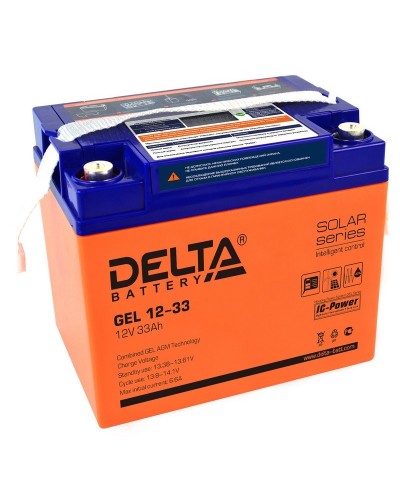 Delta GEL 12-33. Аккумулятор герметичный свинцово-кислотный. Delta в Омске