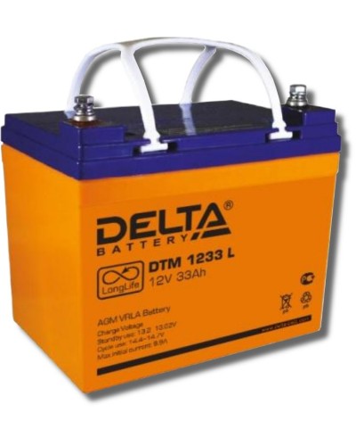 Delta DTM 1233 L. Аккумулятор герметичный свинцово-кислотный. Delta в Омске