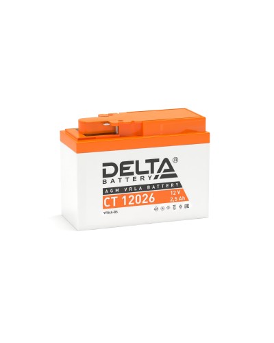 Delta CT 12026. Аккумулятор герметичный свинцово-кислотный стартерный. Delta в Омске