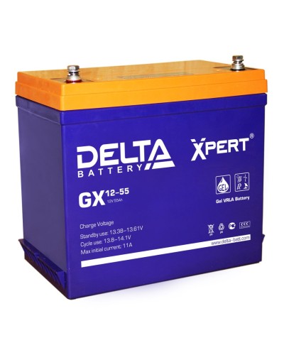Delta GX 12-55. Аккумулятор герметичный свинцово-кислотный. Delta в Омске