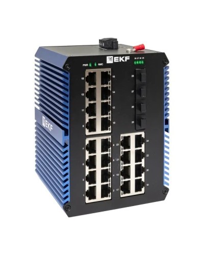 TSX-U-4GX/SFP-24GTP. Промышленный неуправляемый коммутатор. EKF в Омске