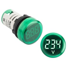 ED16-22VD (ed16-22vd-g). Индикатор значения напряжения зеленый. EKF