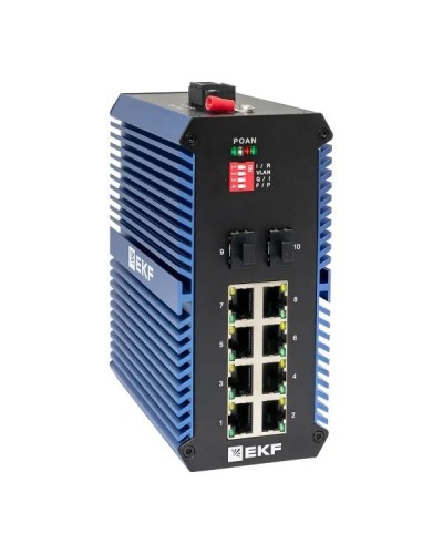 TSX-U-2GX/SFP-8GTP. Промышленный неуправляемый коммутатор. EKF в Омске
