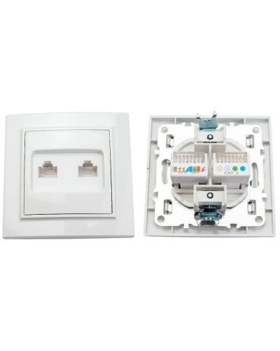 Минск Розетка RJ-45+Phone СП (ERK00-135-10). Розетка RJ-45+Phone СП. EKF в Омске