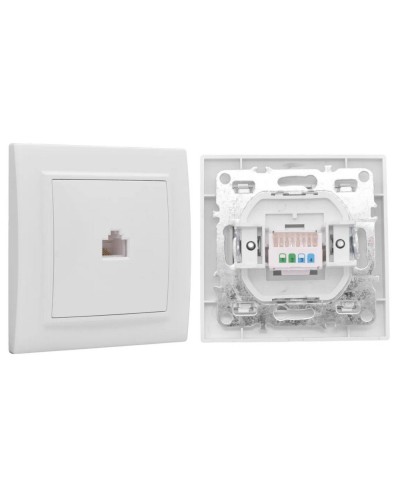 Минск Розетка RJ-45 1-местная СП (ERK01-035-10). Розетка RJ-45 1-местная СП. EKF в Омске