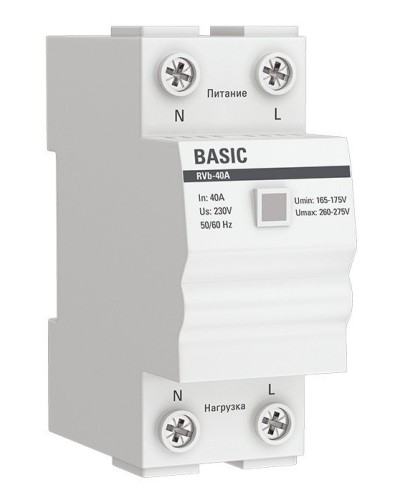 RVb-40A Basic (rvb-40a). Реле напряжения. EKF в Омске