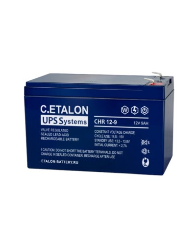 C.ETALON CHR 12-9. Аккумулятор герметичный свинцово-кислотный. ETALON в Омске