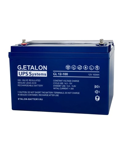 G.ETALON GL 12-100. Аккумулятор герметичный свинцово-кислотный. ETALON в Омске