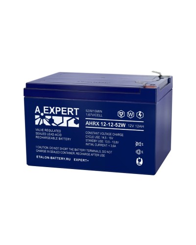 A.EXPERT AHRX 12-12-52W. Аккумулятор герметичный свинцово-кислотный. EXPERT в Омске