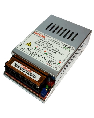 36W/12-24V/95AL. Импульсный блок питания. FARADAY в Омске