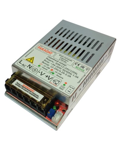 50W/12-24V/120AL. Импульсный блок питания. FARADAY в Омске
