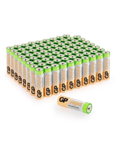 GP Super Alkaline 15A AA (GP 15A-2CRVS80), упак. 80 шт.. Алкалиновые батарейки. GP Batteries в Омске