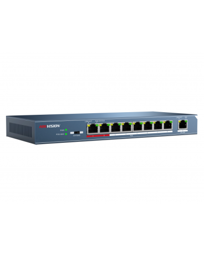 DS-3E0109P-E/M(B). Коммутатор с питанием POE. Hikvision в Омске