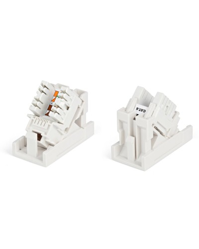 SIP2K-C6-M45-22.5. Вставка 45x22,5 с наклонным модулем RJ-45 категории 6. Hyperline в Омске