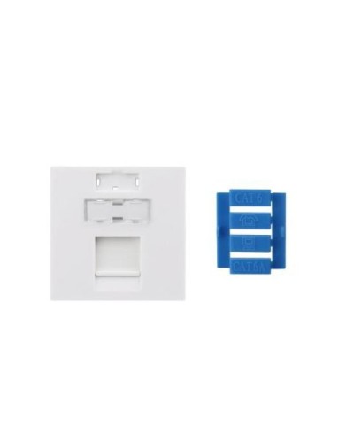 SIP3-1K-M45-45. Вставка 45x45 для 1 модуля Keystone Jack, со шторкой. Hyperline в Омске