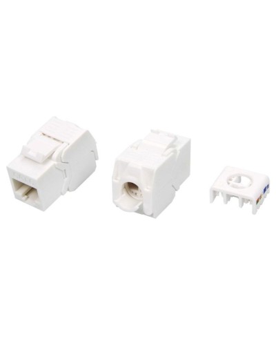 KJ8-8P8C-C6-180-TLS-WH. Вставка Keystone Jack RJ-45. Hyperline в Омске